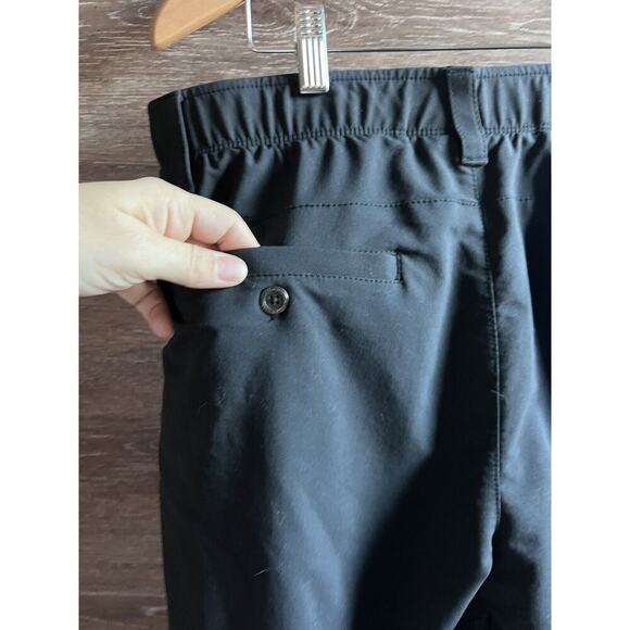 Under Armour Golf Pants Men’s Size 34x32 Black Stretch Elastic Waist - Picture 11 of 11